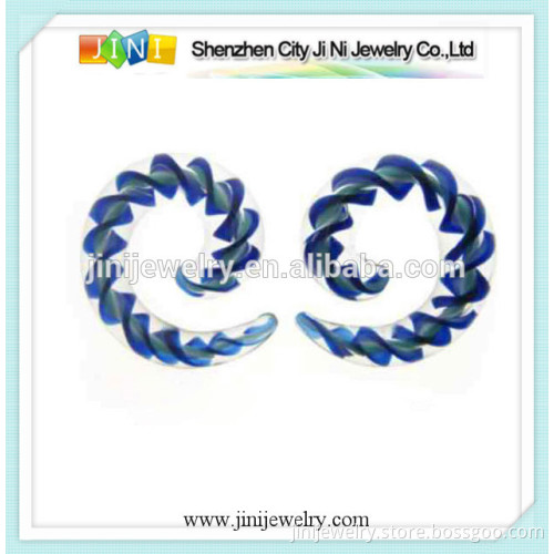 dichroic glass twisted taper plug gauges
